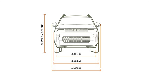 Dimenzije - Dacia Bigster